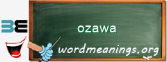 WordMeaning blackboard for ozawa